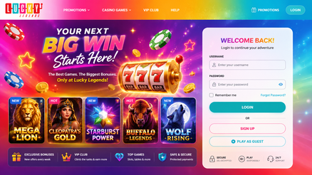 lucky legends casino Gameplay
