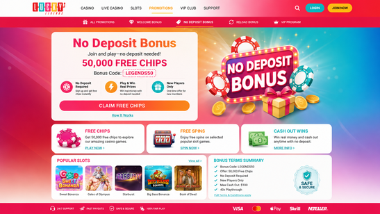 lucky legends casino Gameplay